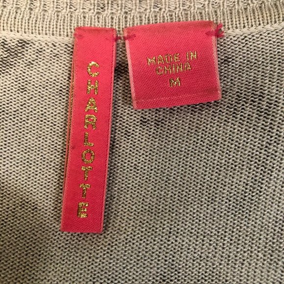 Charlotte Tarantola Snakeskin Print rhinestone accented sweater - Picture 3 of 8